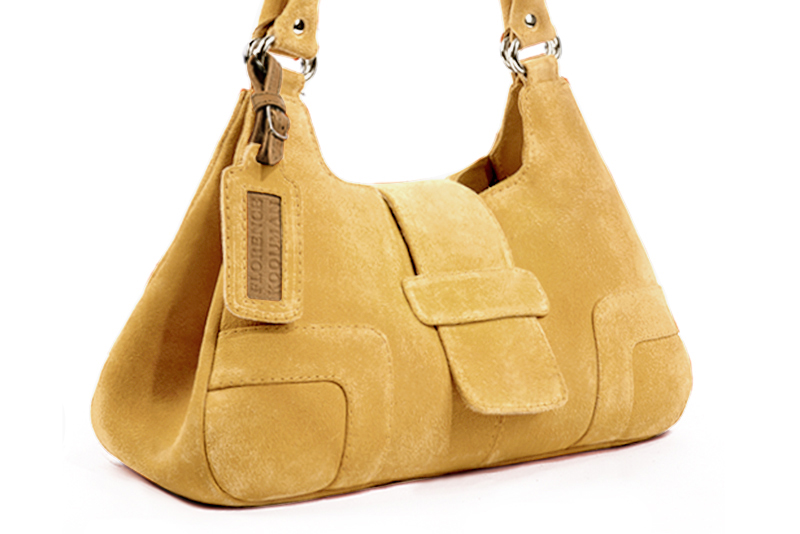 Handcrafted women's luxurious elegant handbag in premium mustard yellow leather. Perfect for elevated everyday style.   
                Choose from our luxurious collections of leather and fabric to perfectly match your handbags to your outfits.